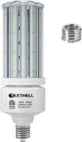 Led Corn Light Bulb 100W 15000LM Bright 5000K Led Bulb E26/E39 Base 1000W Equivalent Metal Halide HID CFL for Indoor Outdoor Lighting Warehouse H