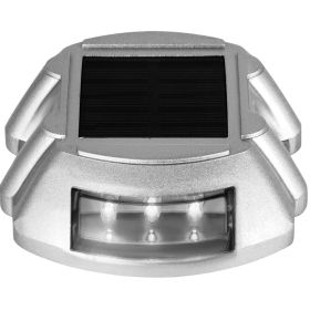 Solar Pathway Lights, 12-Pack, White, Includes Screws, Weatherproof Outdoor Deck Lights, 6 LED, Ideal for Garden Paths, Walkways, Driveways & Ste