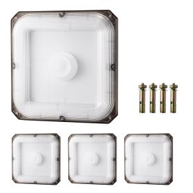 4 Pack LED Canopy Lights, 80W, 8800LM 5000K Daylight Commercial Industrial Outdoor Canopy Lights