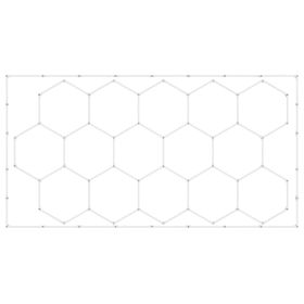 Hexagon Garage Lights, 66300LM, 6500K 15 Grid Systems Honeycomb Hexagonal Garage LED Lights