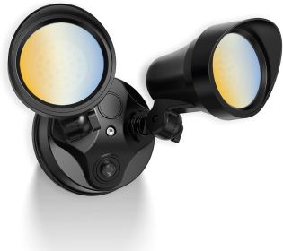 Dusk to Dawn Outdoor Lighting, 25W 2000LM Dusk Till Dawn Outdoor Light (Color: Black)